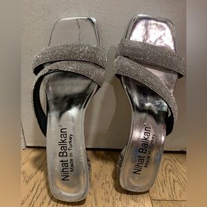 Nihat Balkan silver shoes